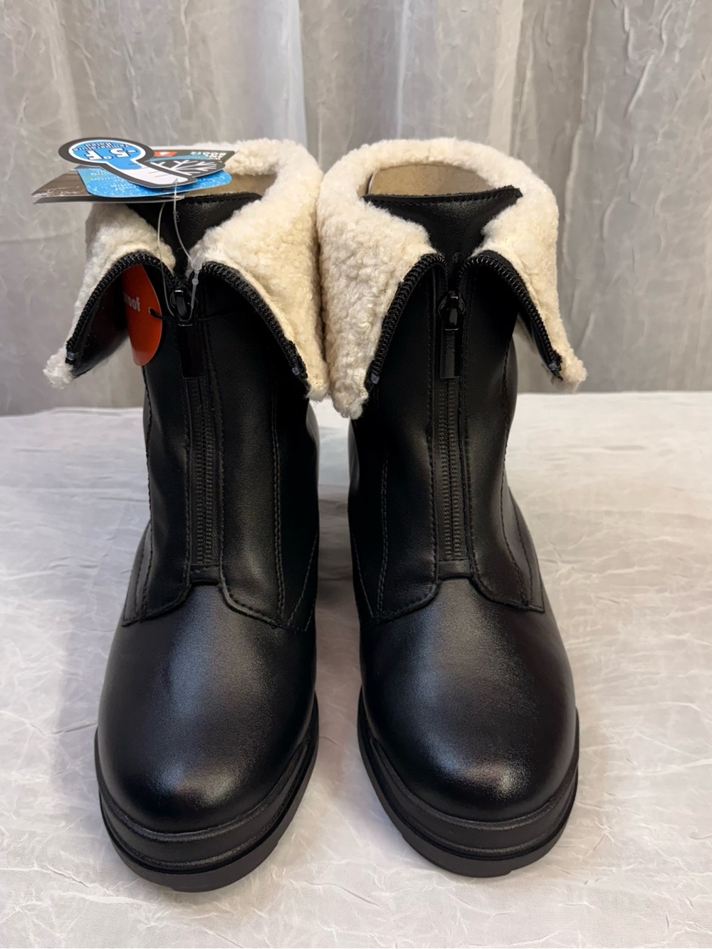 Ozark Trail Women’s Size 7 Waterproof Snow Boots Black Sherpa Lined NWT -5°F